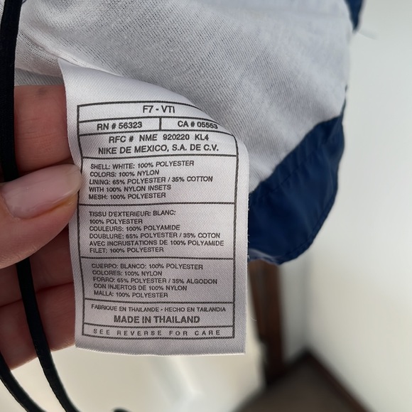 Rare Vintage NIKE Swoosh Full Zip Windbreaker Jacket 90s - Picture 6 of 7